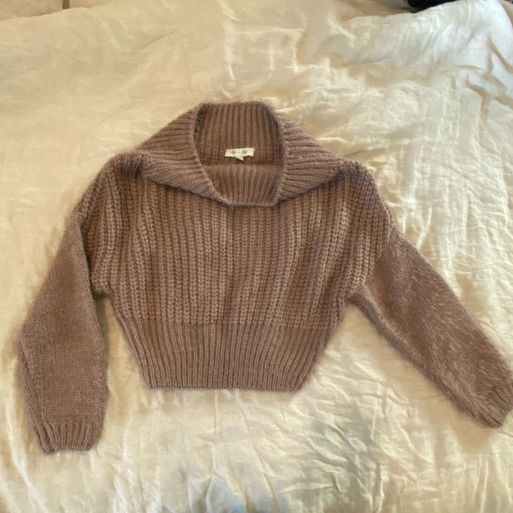 Mauve Fuzzy Sweater